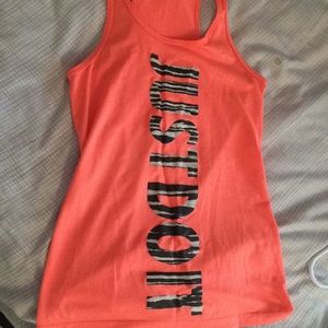 Orange “Just Do It” Nike Tank Top